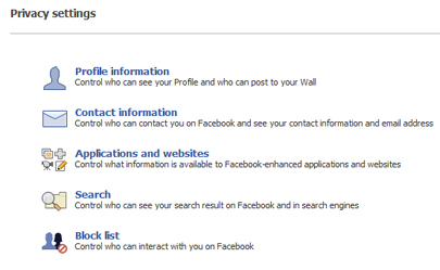 Facebook Privacy Settings
